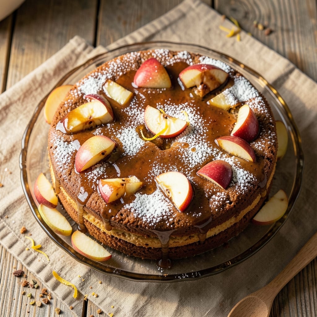 Apple Whiskey Cake Recipe: Boozy Caramelized Apples and Spiced Streusel Bliss