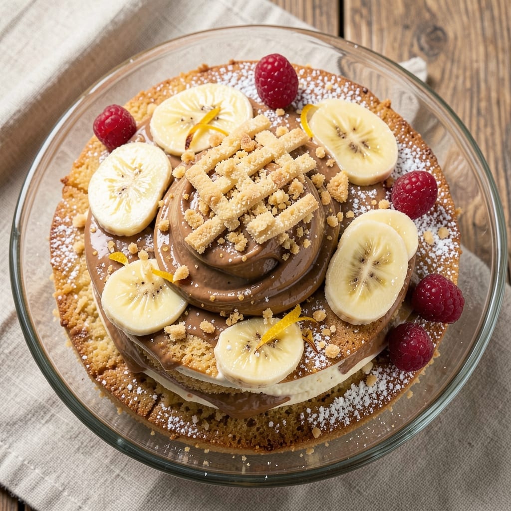 Banana Ice Cream Cake Recipe: No-Bake Creamy Layers with Swirled Frosting