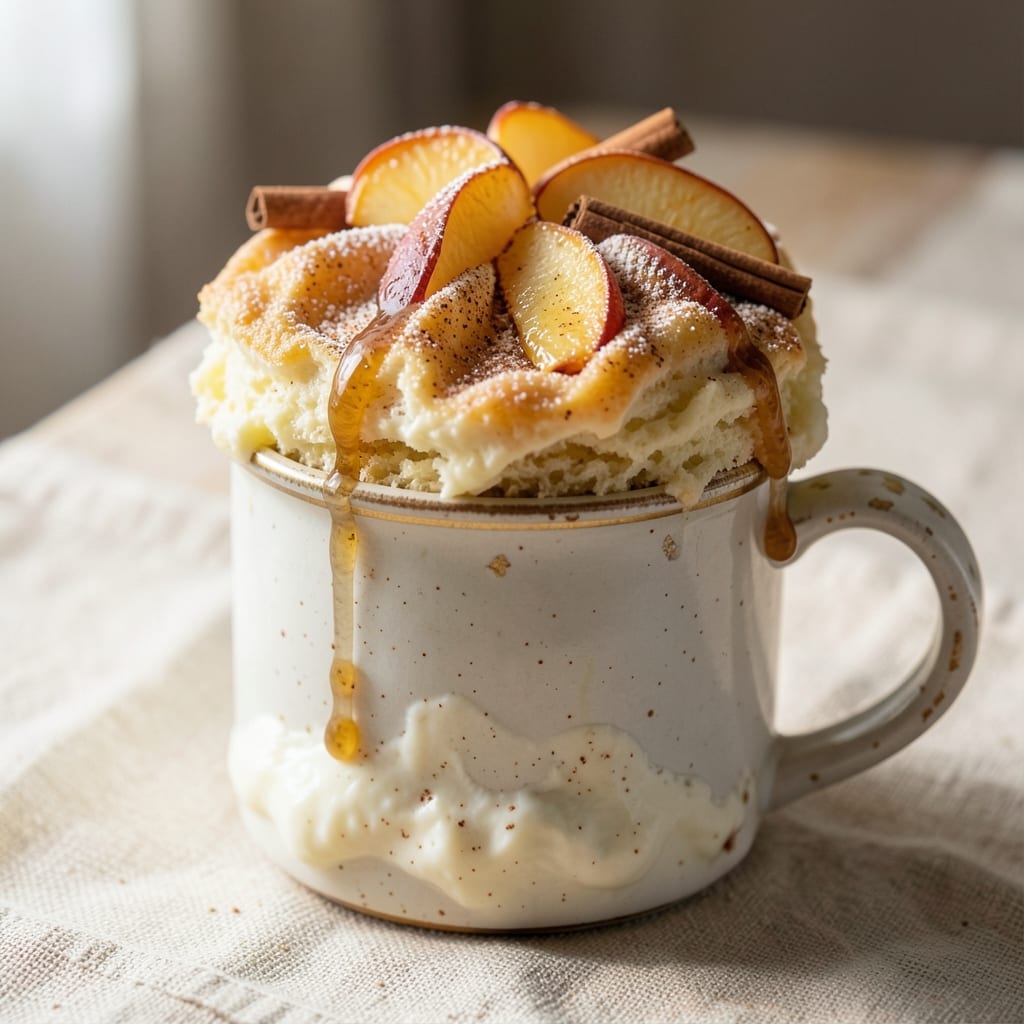Apple Pie Cottage Cheese Mug Cake Recipe: Single-Serve Warmth With No-Bake Magic
