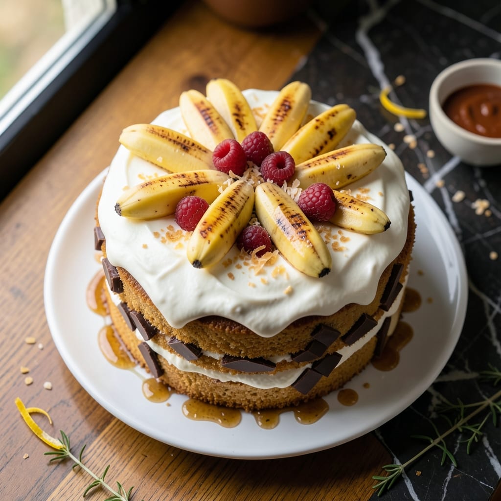 Banana Bavarian Cream Cake Recipe: Layers of Silky Vanilla Pudding and Whipped Cream Bliss