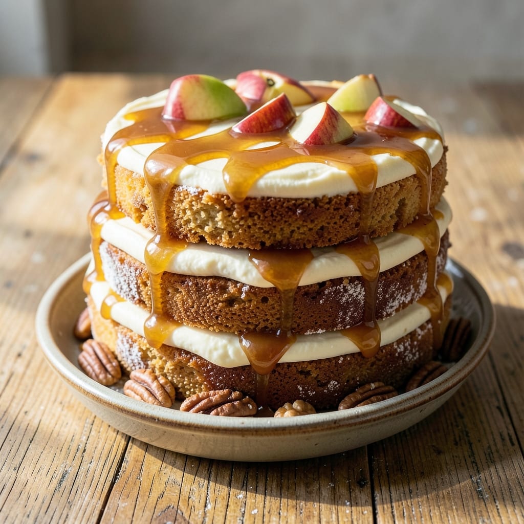 Apple Caramel Cake Recipe UK: Salty-Sweet Swirls and Silky Caramel Drizzle