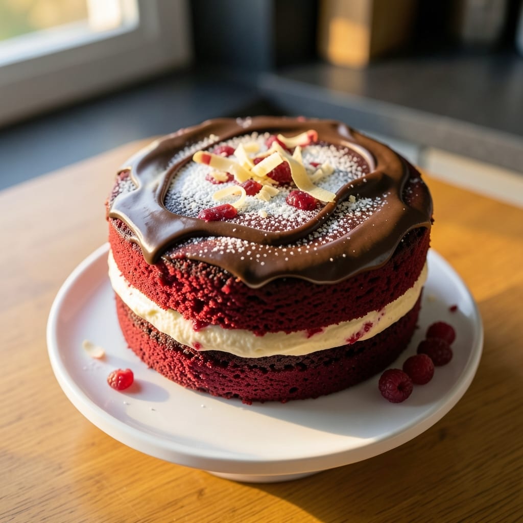 Bakery-Style Red Velvet Cake Recipe: Velvety Moisture and Cream Cheese Frosting Harmony