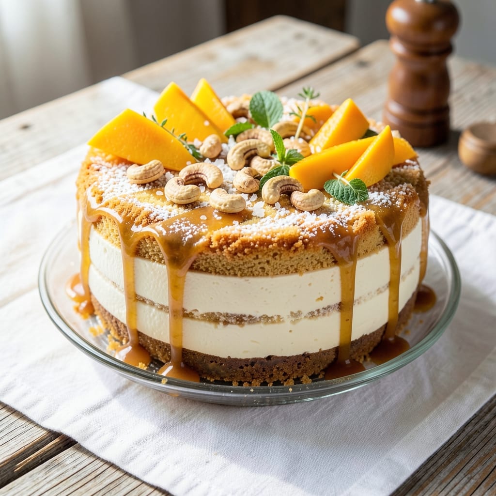 Aruba Cashew Cake Recipe: Tropical Rum-Infused Layers With Buttery Streusel Crown