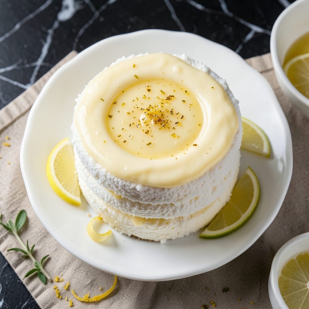 Angel Food Cake With Lemon Pudding Recipe: Lightness Meets Zesty Citrus Bliss
