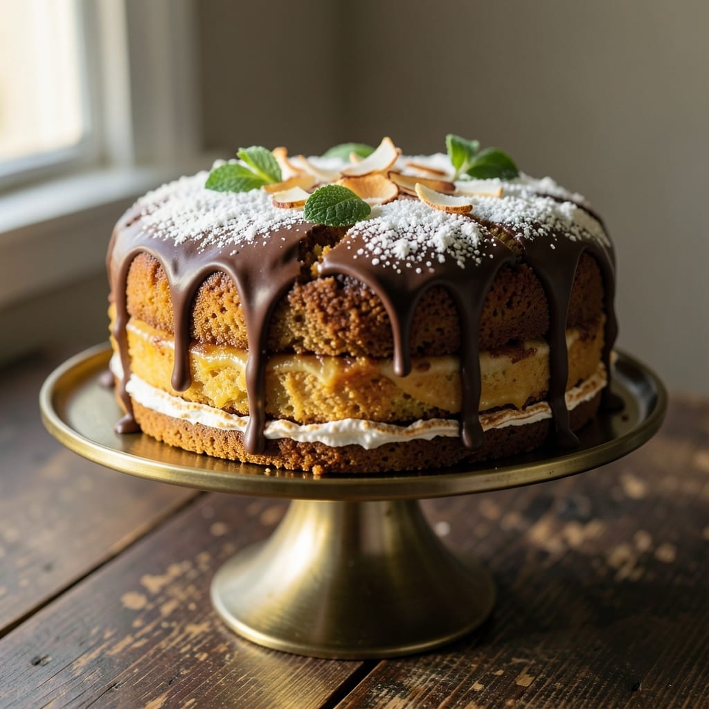 Australian Rock Cake Recipe: Caramelized Layers With Crunchy Topping
