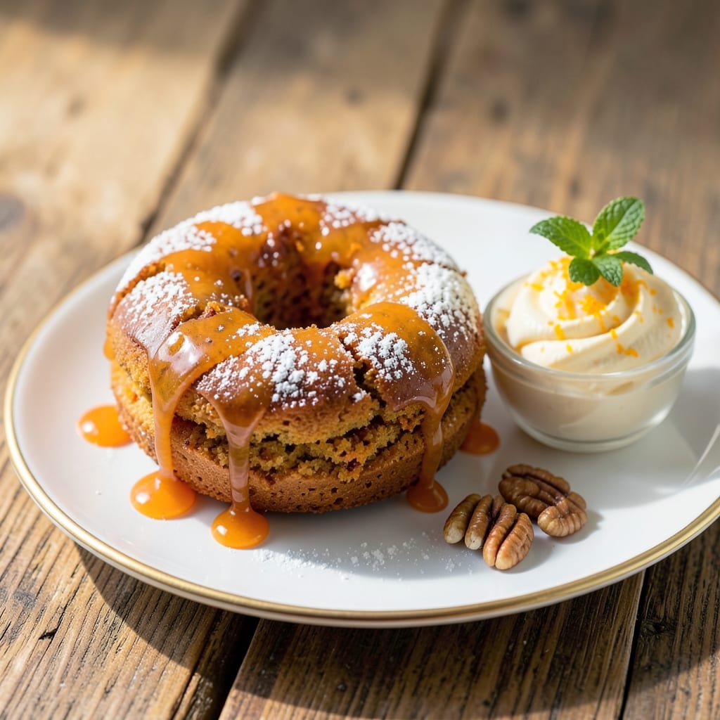 Baked Carrot Cake Donuts Recipe: Spiced Frosting-Dipped Bites