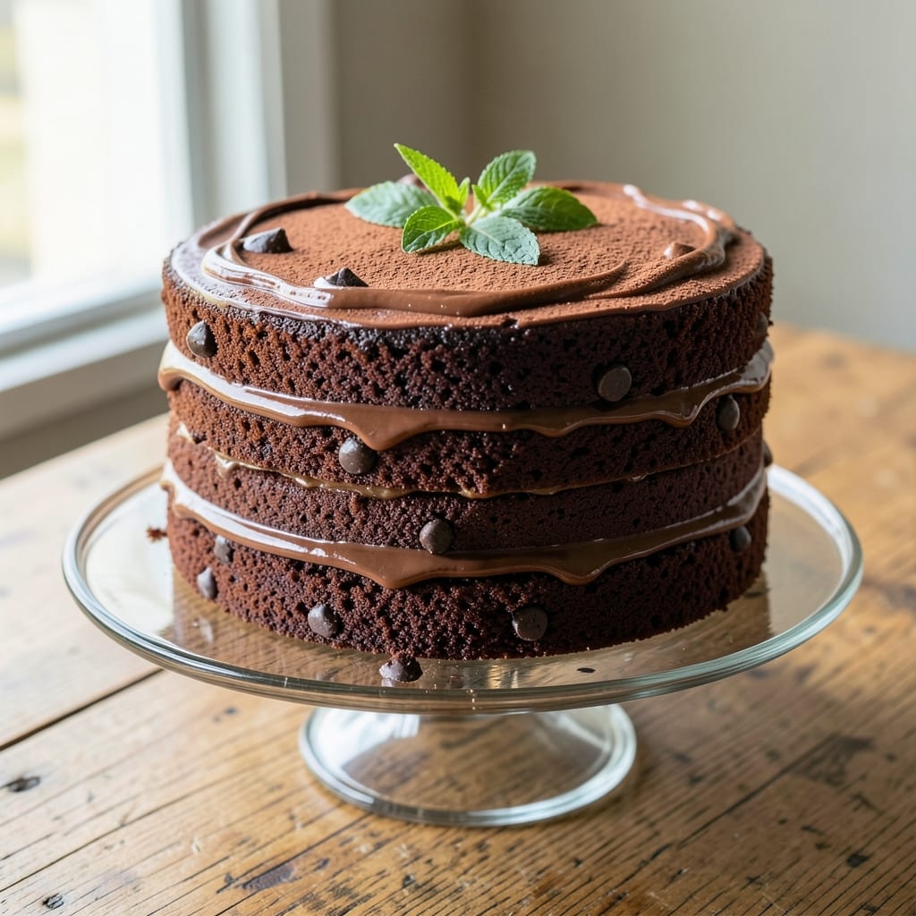 Anna Olson's Chocolate Sponge Cake Recipe: Rich Moisture and Fudgy Swirls