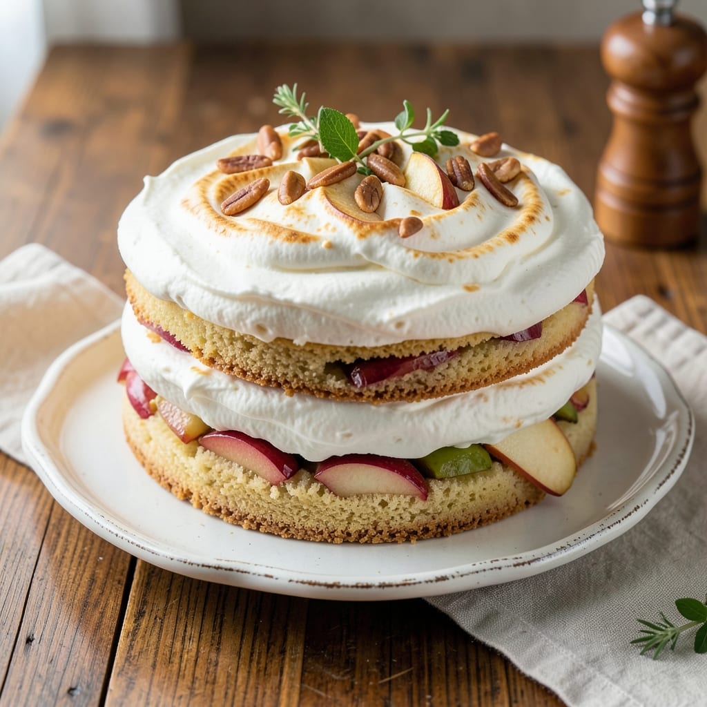 Apple Meringue Cake Recipe: Golden Crunch Meets Cloud-Light Air