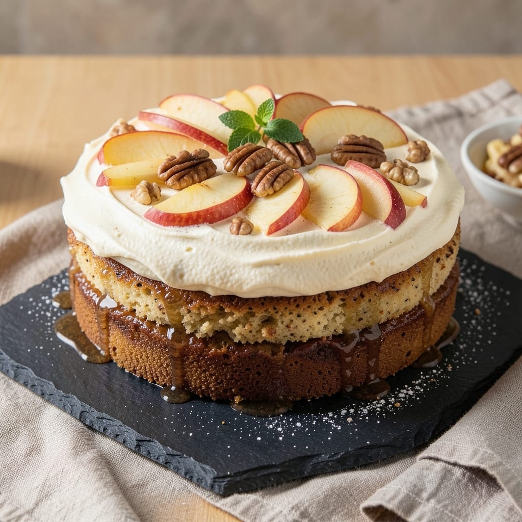 Apple Syrup Cake Recipe: Caramelized Apple Swirls in Buttery Layers