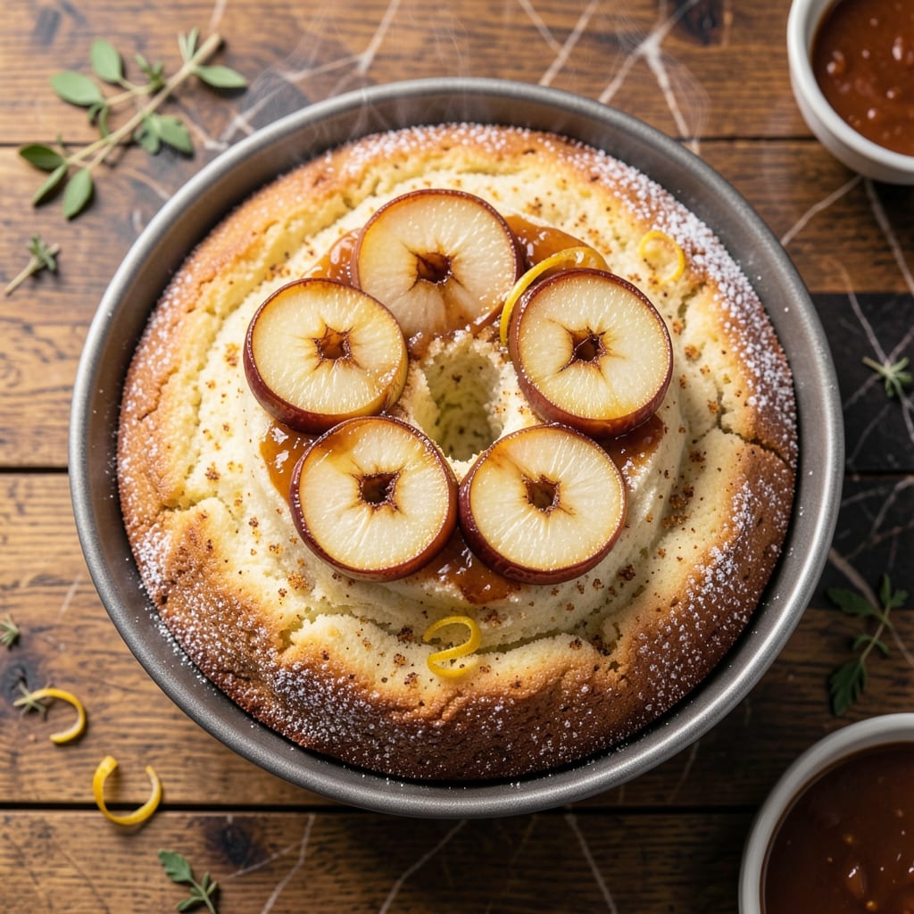 Apple Upside Down Bundt Cake Recipe: Caramelized Apple Rings and Buttery Streusel Crown