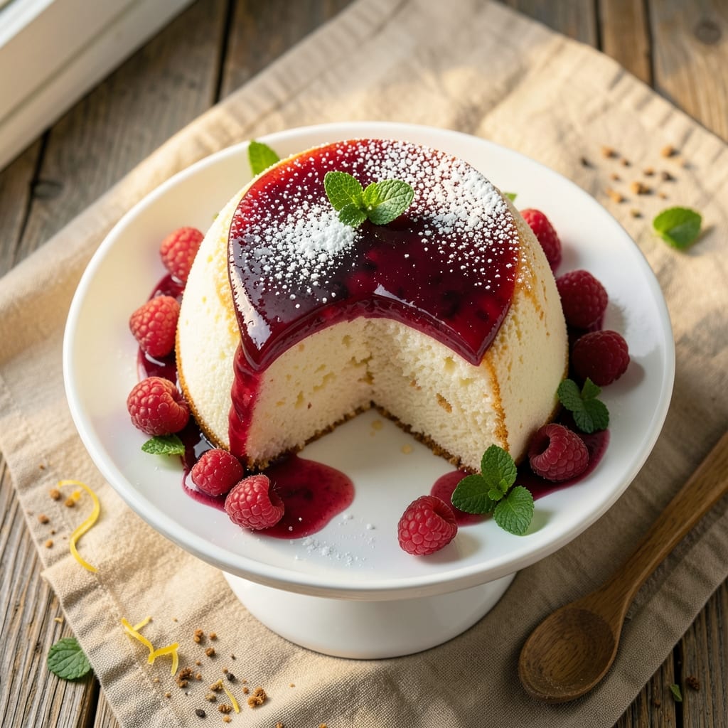 Angel Food Cake with Raspberry Jello Recipe: Effortless Two-Layer Delight