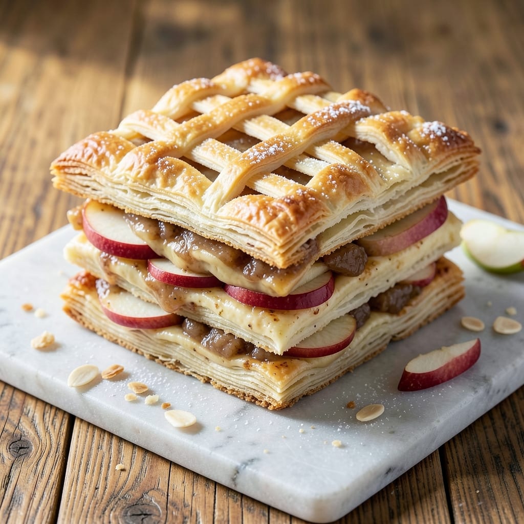 Apple Napoleon Cake Recipe: Layers of Spiced Apple and Buttery Streusel Magic