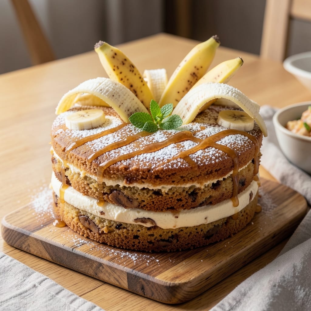 Banana Bliss Cake Recipe: Moist Layers with Secret Banana Puree Boost