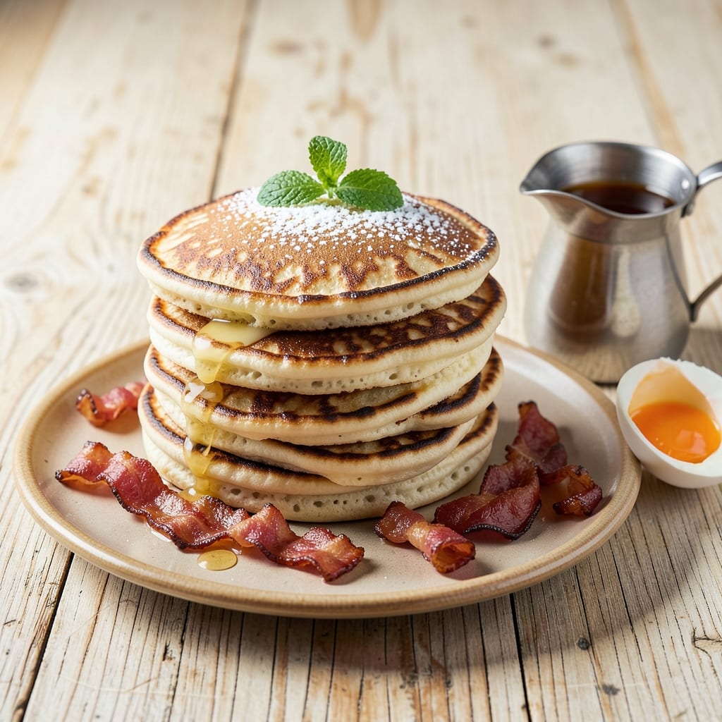 American Sweet Pancakes Recipe: Fluffy Stacks With Caramelized Maple Swirls