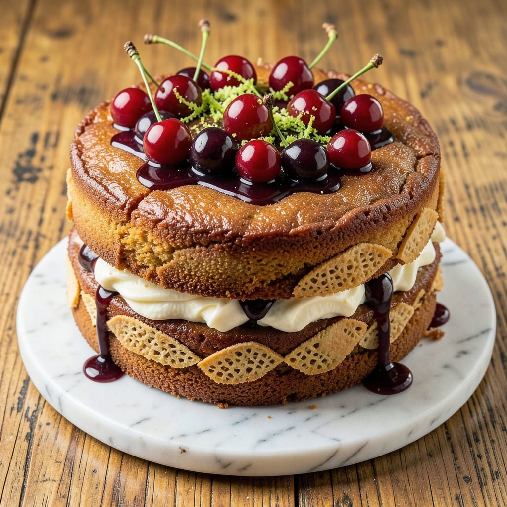 Amarena Cherry Cake Recipe: Tart-Sweet Jam Burst in Every Bite