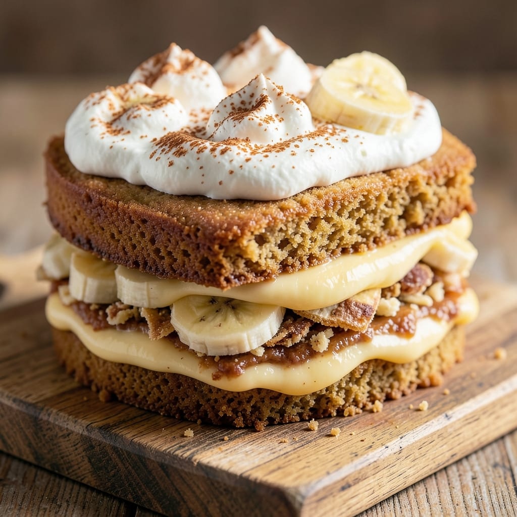 Banana Cake Recipe with Banana Pudding Mix: Two-Layer Magic With Creamy Pudding Base