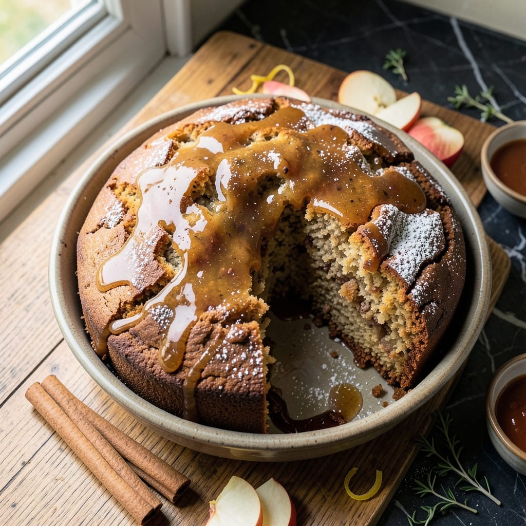 Apple Cider Cake Recipe UK: Spiced Rum-Infused Layers With Crispy Top