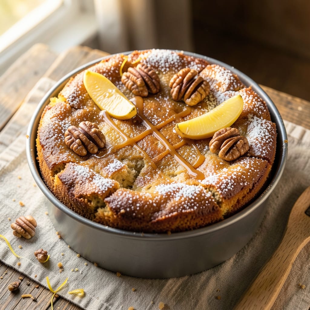 Banana Cake Recipe Round Tin: Spiced Swirls and Crunchy Top Every Bite