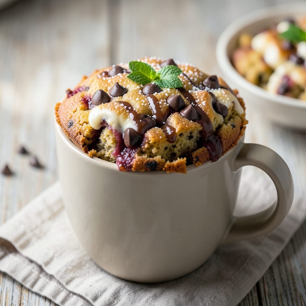 Banana Chocolate Chip Mug Cake Recipe: Fudgy Core With Melty Chip Pockets