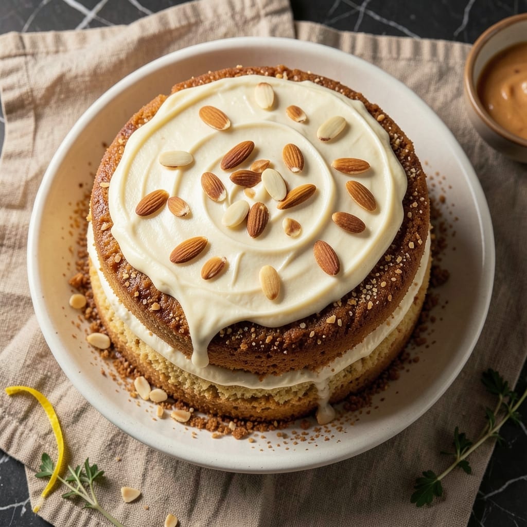 Almond Sour Cream Cake Recipe: Nutty Moisture Meets Tangy Cream Swirls