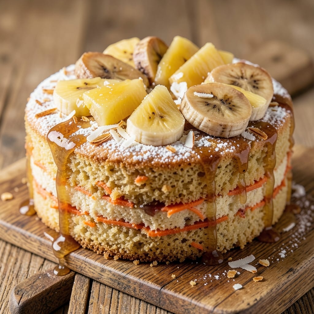 Banana Carrot Pineapple Cake Recipe: Tropical Layers With Moisture-Locked Secret
