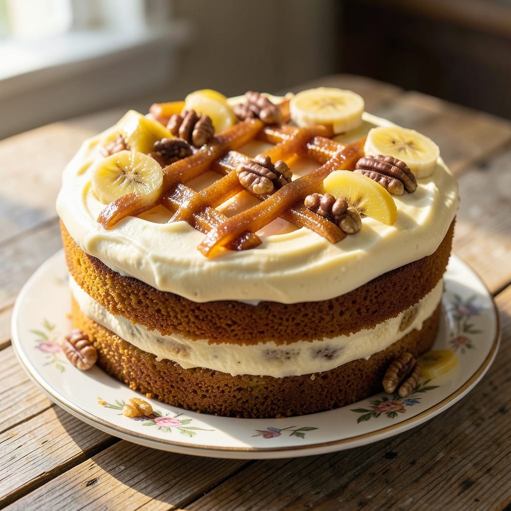 Annabelle White's Banana Cake Recipe: Warm Spice and Fudgy Layers with Vanilla Bean Swirl