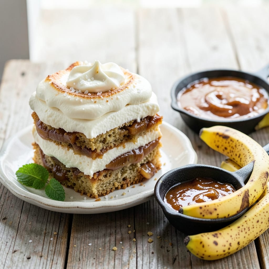 Banana Flip Cake Recipe: Fluffy Layers and Caramelized Banana Swirls