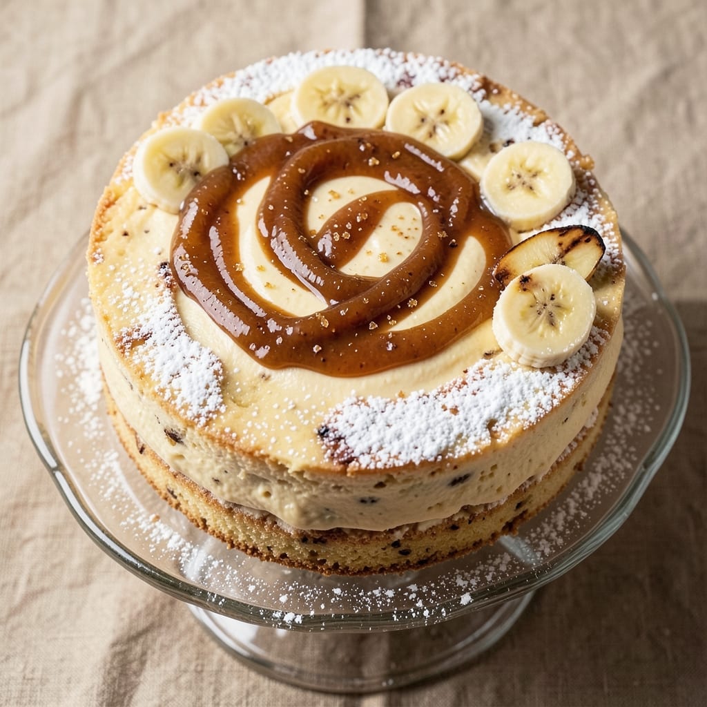 Banana Mousse Cake Recipe: Silky Layers and Whipped Cream Topping