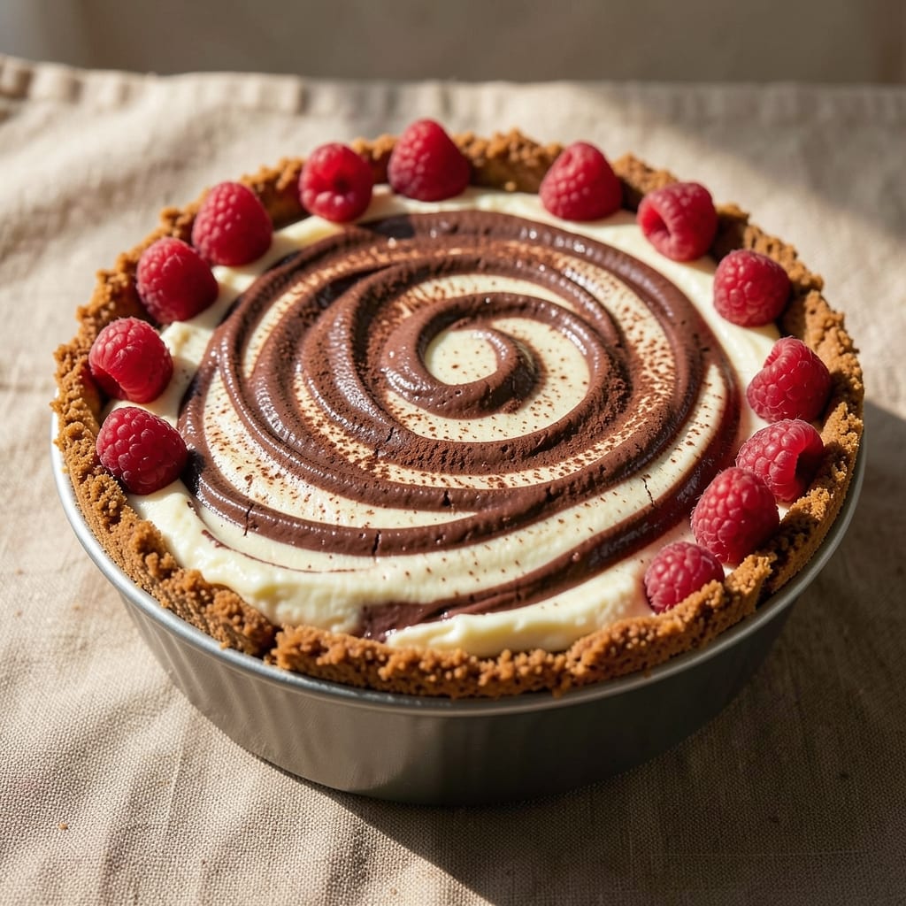 Baked Chocolate Swirl Cheesecake Recipe: Fudgy Swirls and Crispy Crust in One Bite