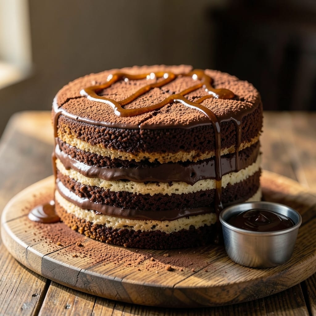 Austrian Chocolate Cake Recipe: Rich Dark Chocolate Layers with Coffee Kiss