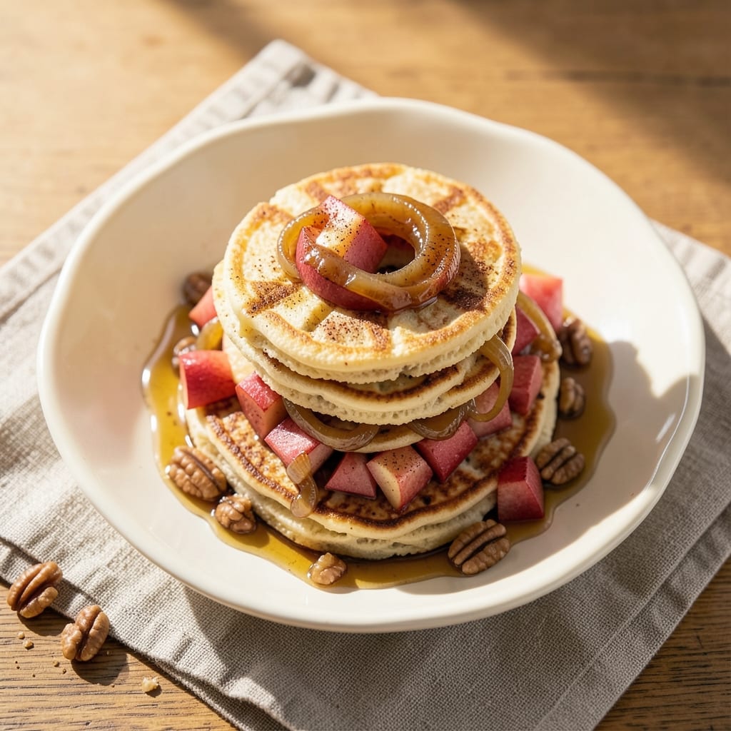 Apple Pancake Rings Recipe: Crispy-Fried Golden Circles With Caramelized Apple Bites