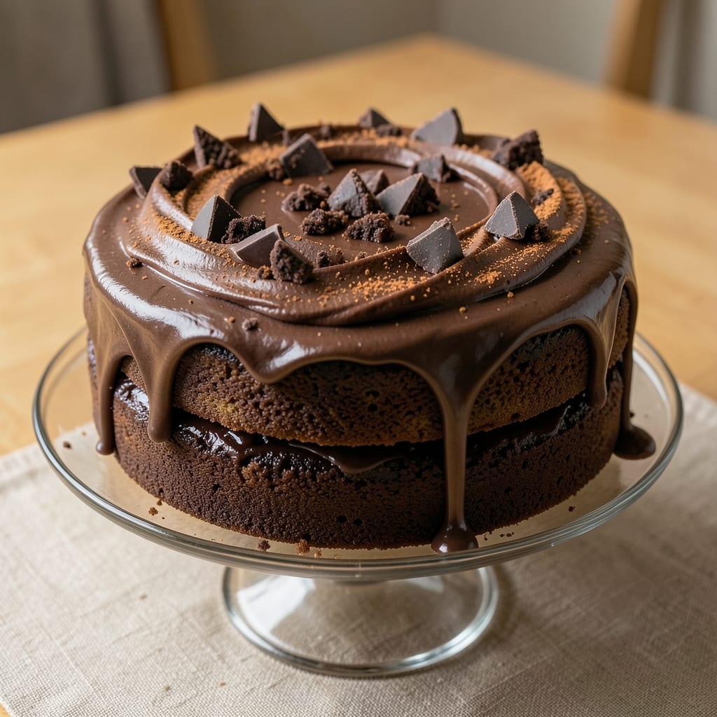 Baker's German Sweet Chocolate Cake Frosting Recipe: Rich Ganache Swirls Over Velvety Layers