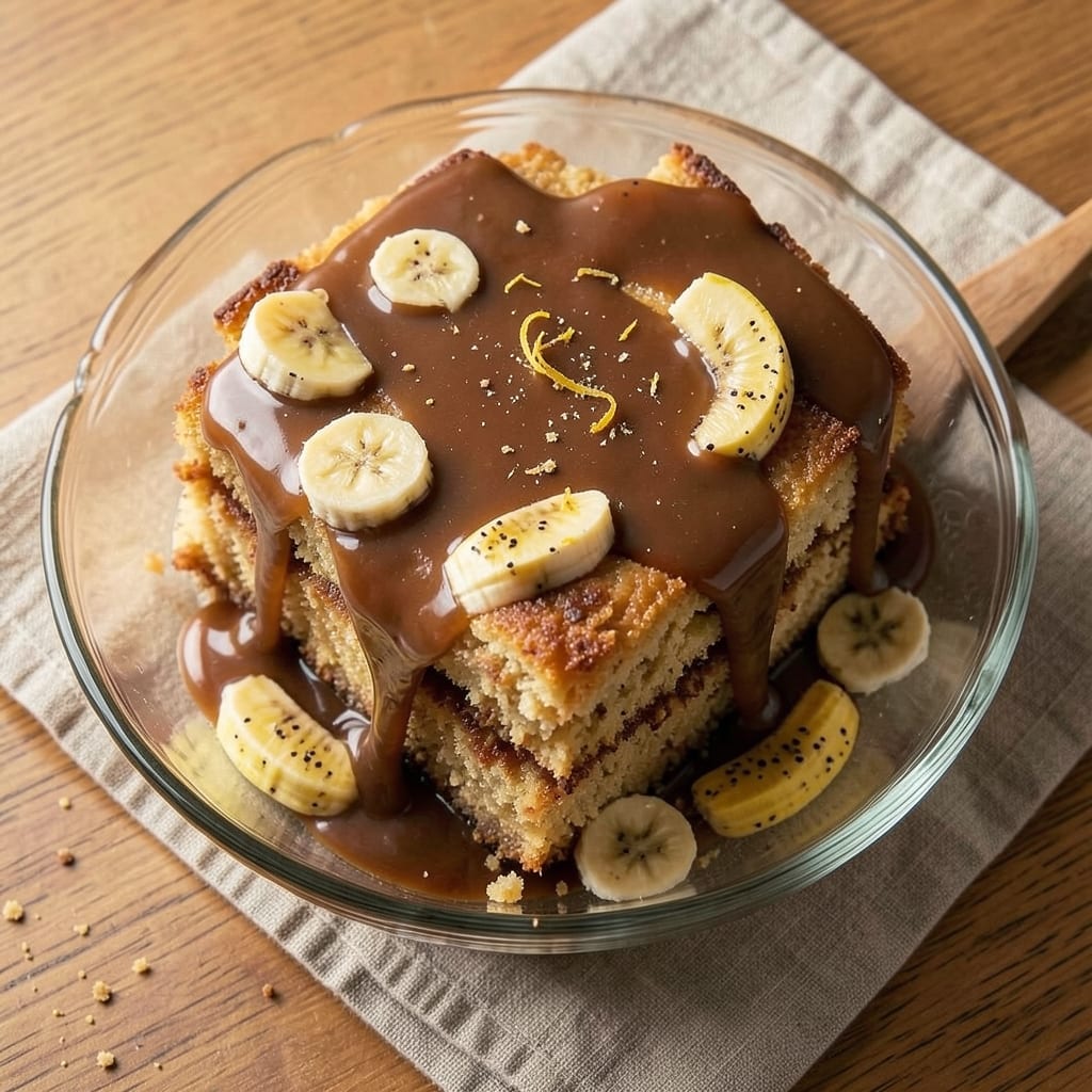 Banana Cake With Caramel Icing Recipe: Warm Spice and Silky Drizzle Harmony