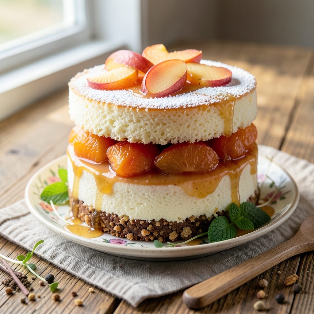 Amazing Peach Cake Recipe: Juicy Layers and Buttery Streusel Crunch