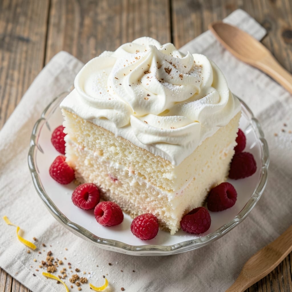 Angel Food Cake With Whipped Cream Recipe: Light-as-Air Clouds and Airy Frosting Pairing