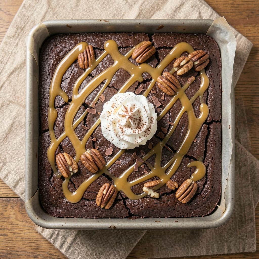 Baker's German Chocolate Sheet Cake Recipe: Nutty-Pecan Streusel Over Rich Chocolate Layers