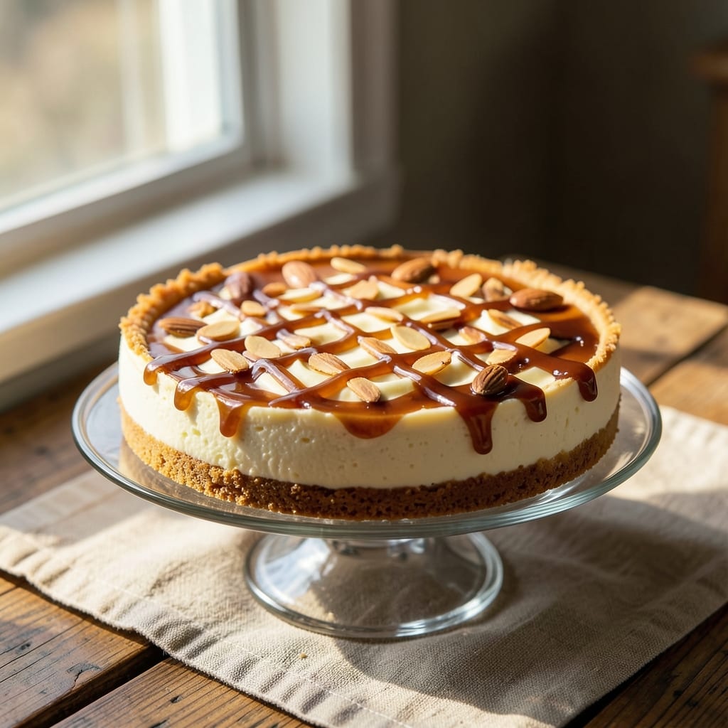 Amaretto No-Bake Cheesecake Recipe: Nutty Liqueur Swirls Without Cracking