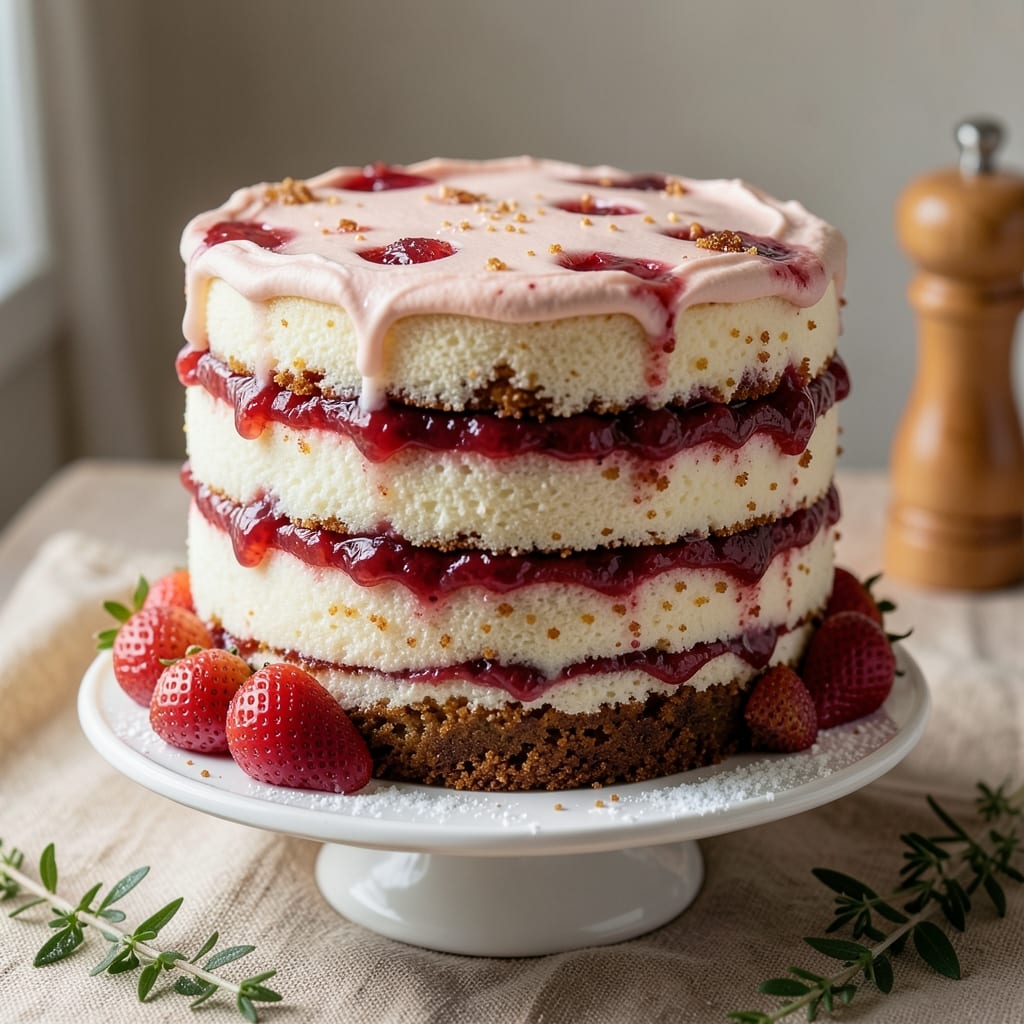 Ashley Mac's Strawberry Cake Recipe: Velvet Layers and Bursting Fruit Magic