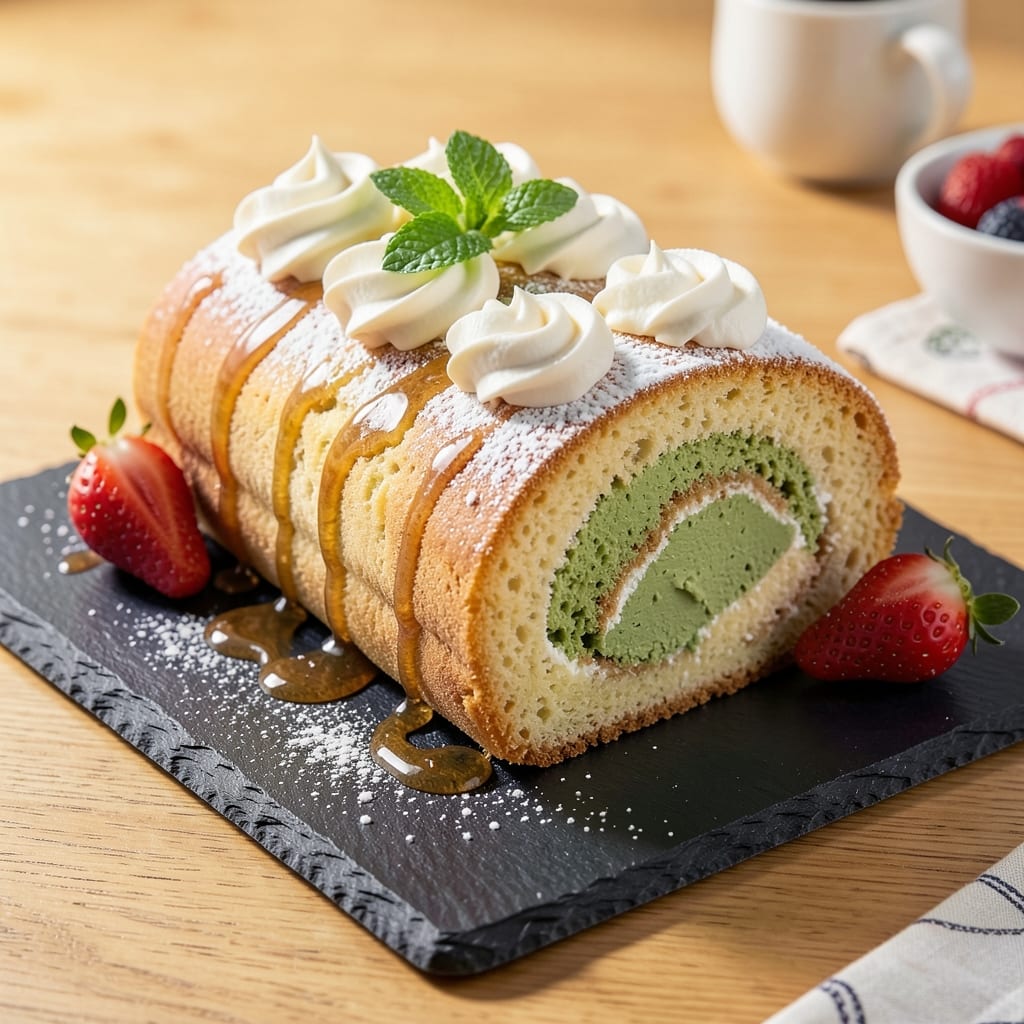 Asian Swiss Roll Cake Recipe: Matcha-Infused Layers With Secret Rolling Trick