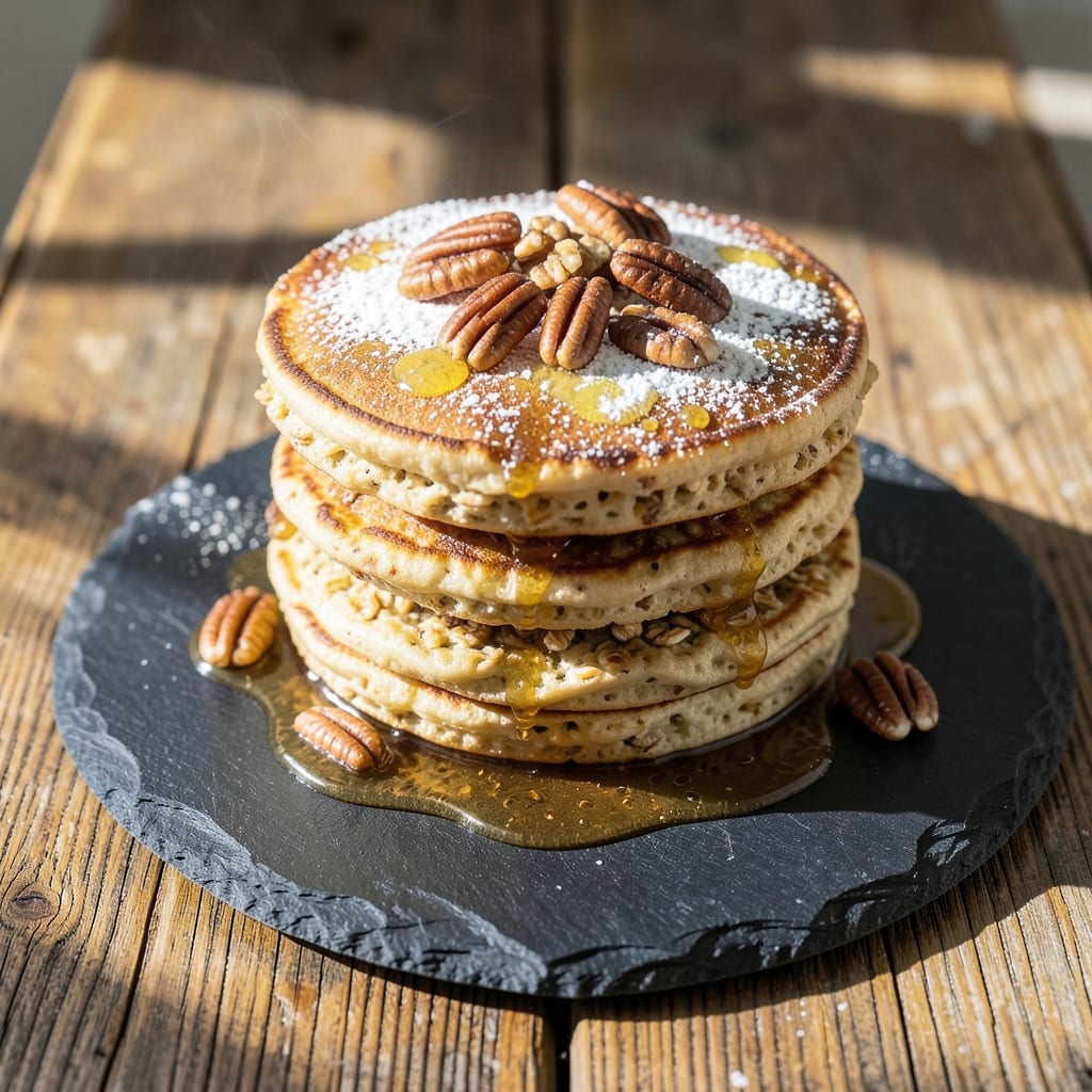 Baked Oats Pancakes Recipe: Fluffy Stacks With Secret Overnight Magic